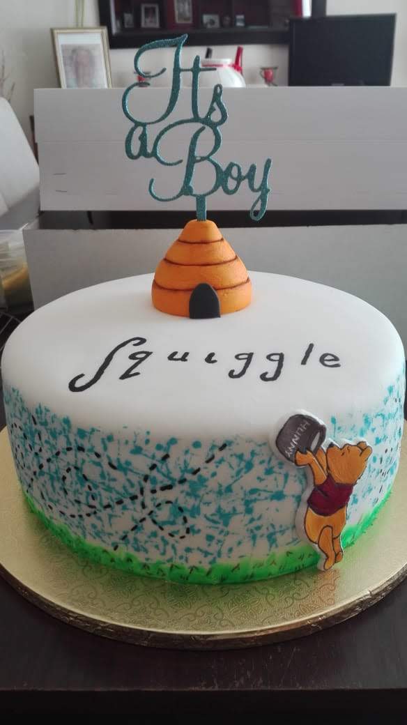 Its a Boy Honey Bear Cake
